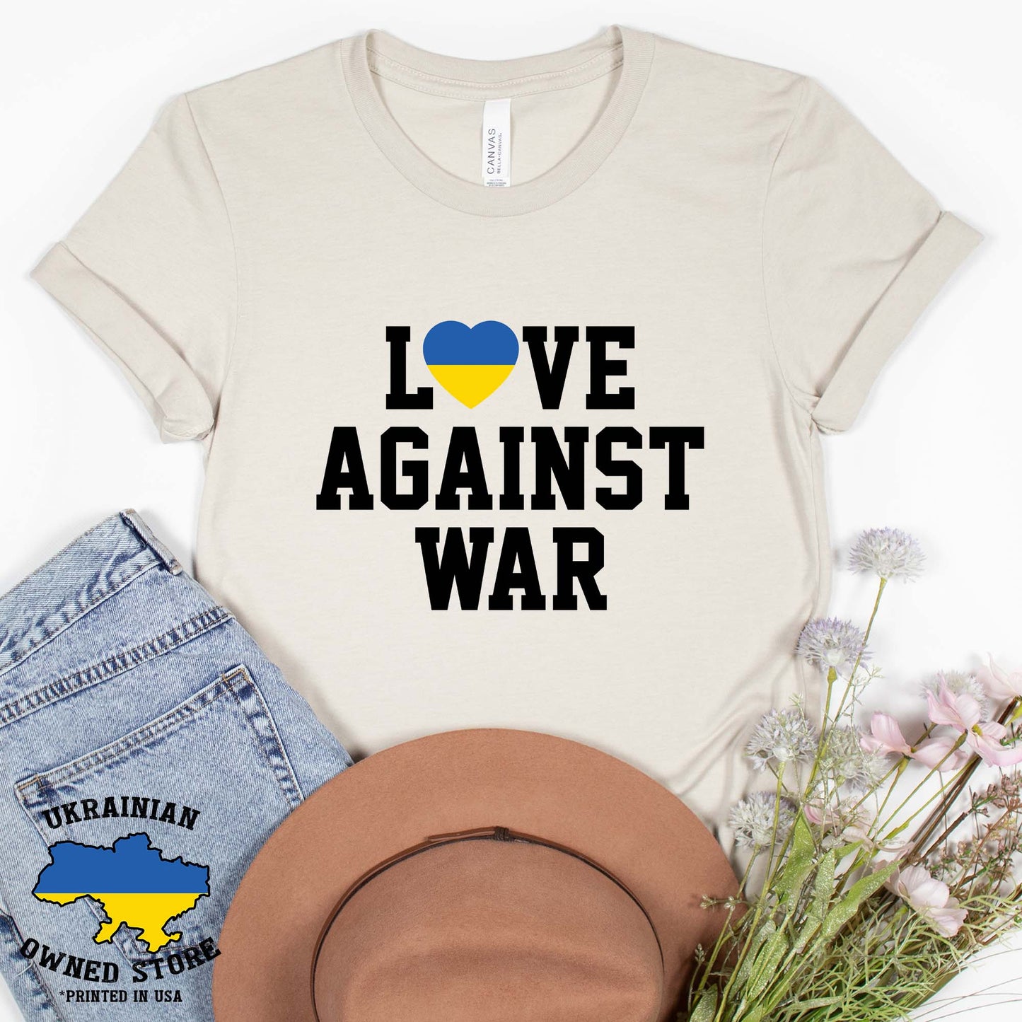 Love Against War Shirt, Ukraine Shirt