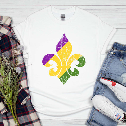Mardi Gras Fleur De Lis, Fat Tuesday Shirt