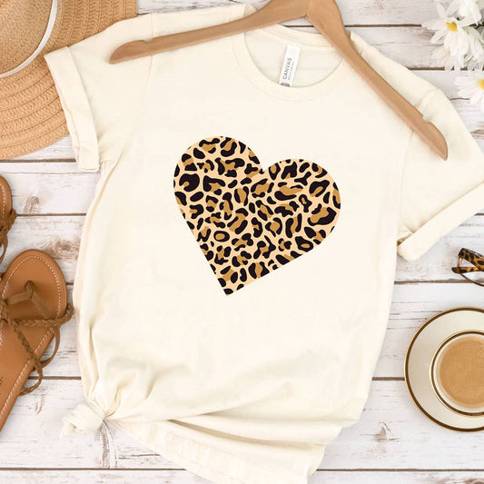 Leopard Print Heart Shirt