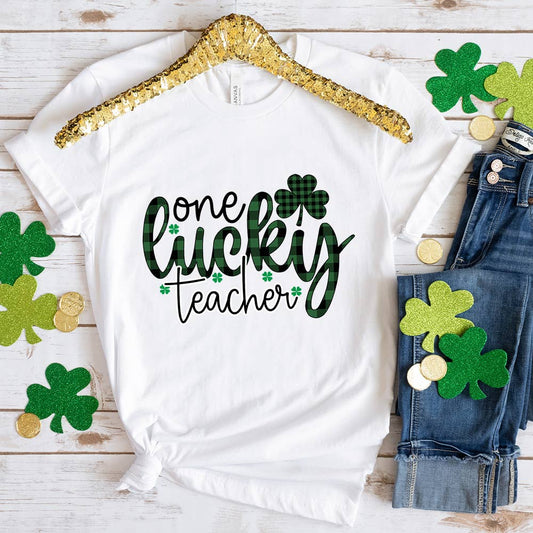 One Lucky Teacher Shirt