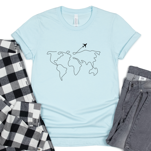 Continents Airplane Shirt