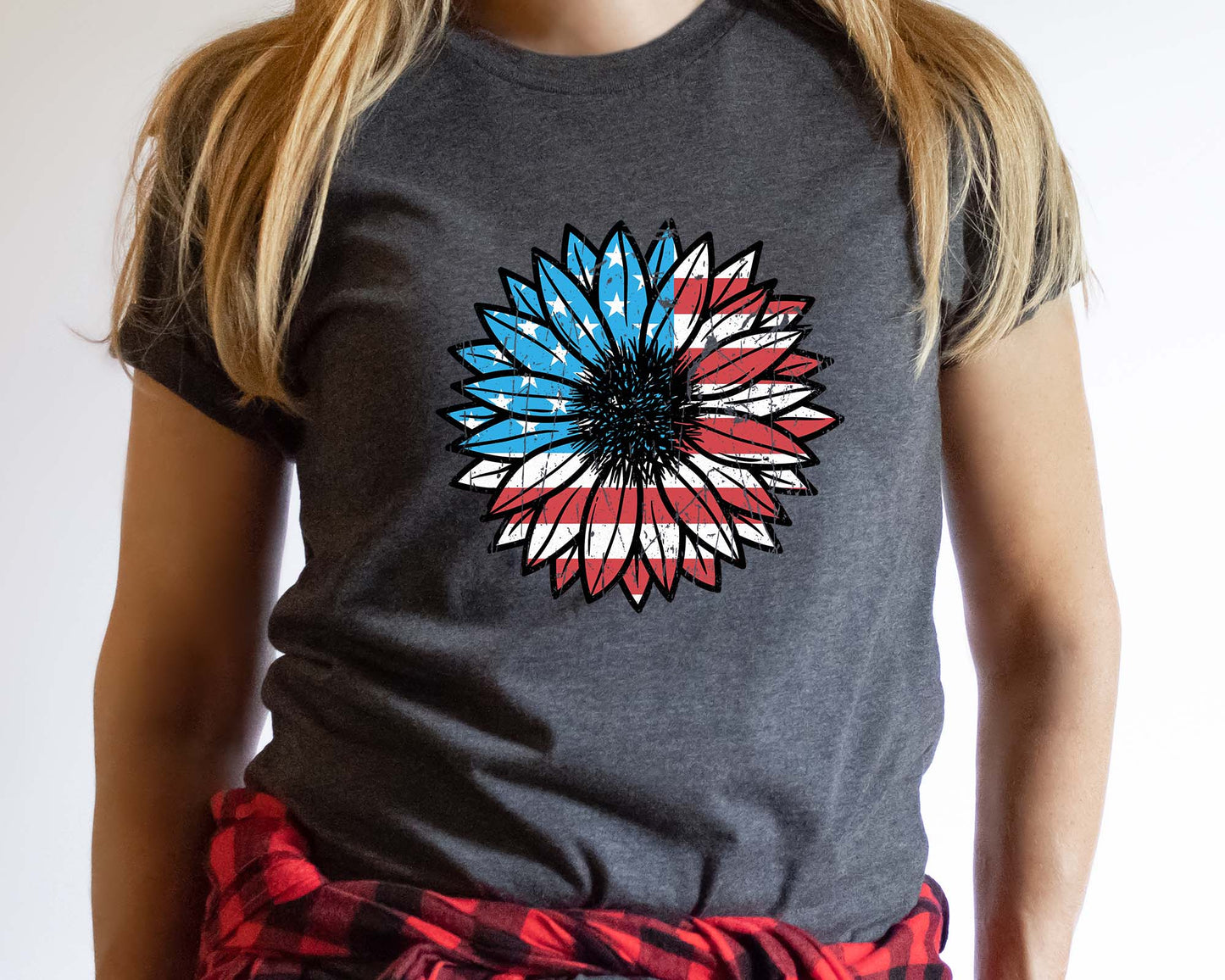 USA Sunflower Shirt, Patriotic Tee
