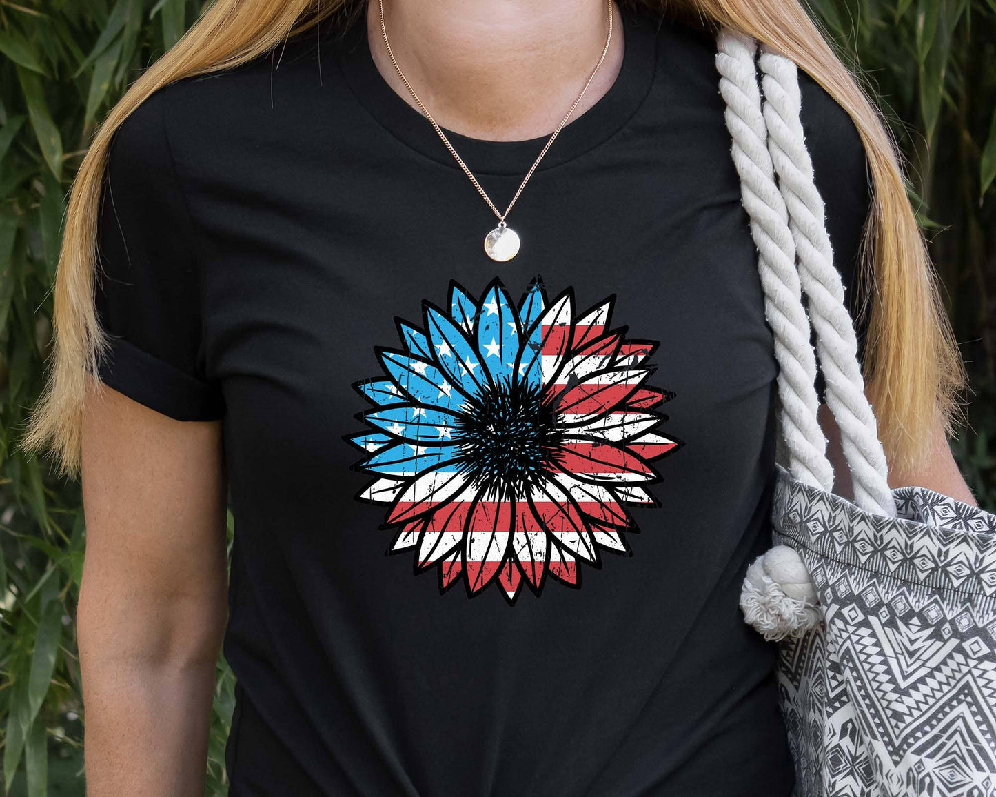 USA Sunflower Shirt, Patriotic Tee