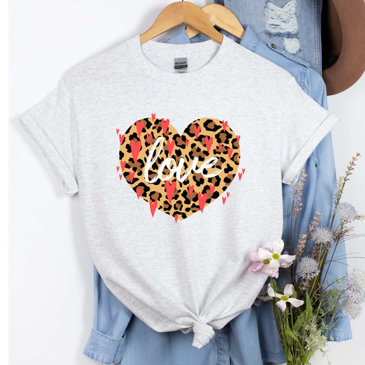 Love Leopard Print Shirt